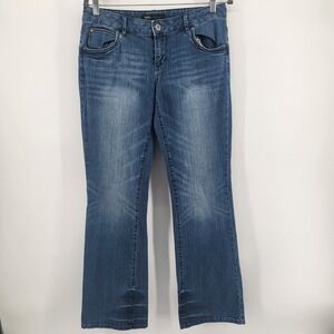 Mossimo Premium Denim blue Jeans Women's Size 6 Medium Wash Bootcut Stretch